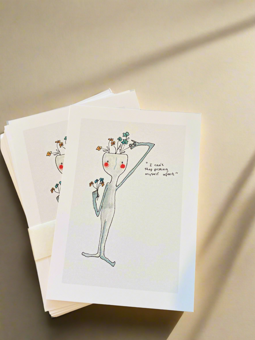 "I Can't Stop Picking Myself Apart" Art Print