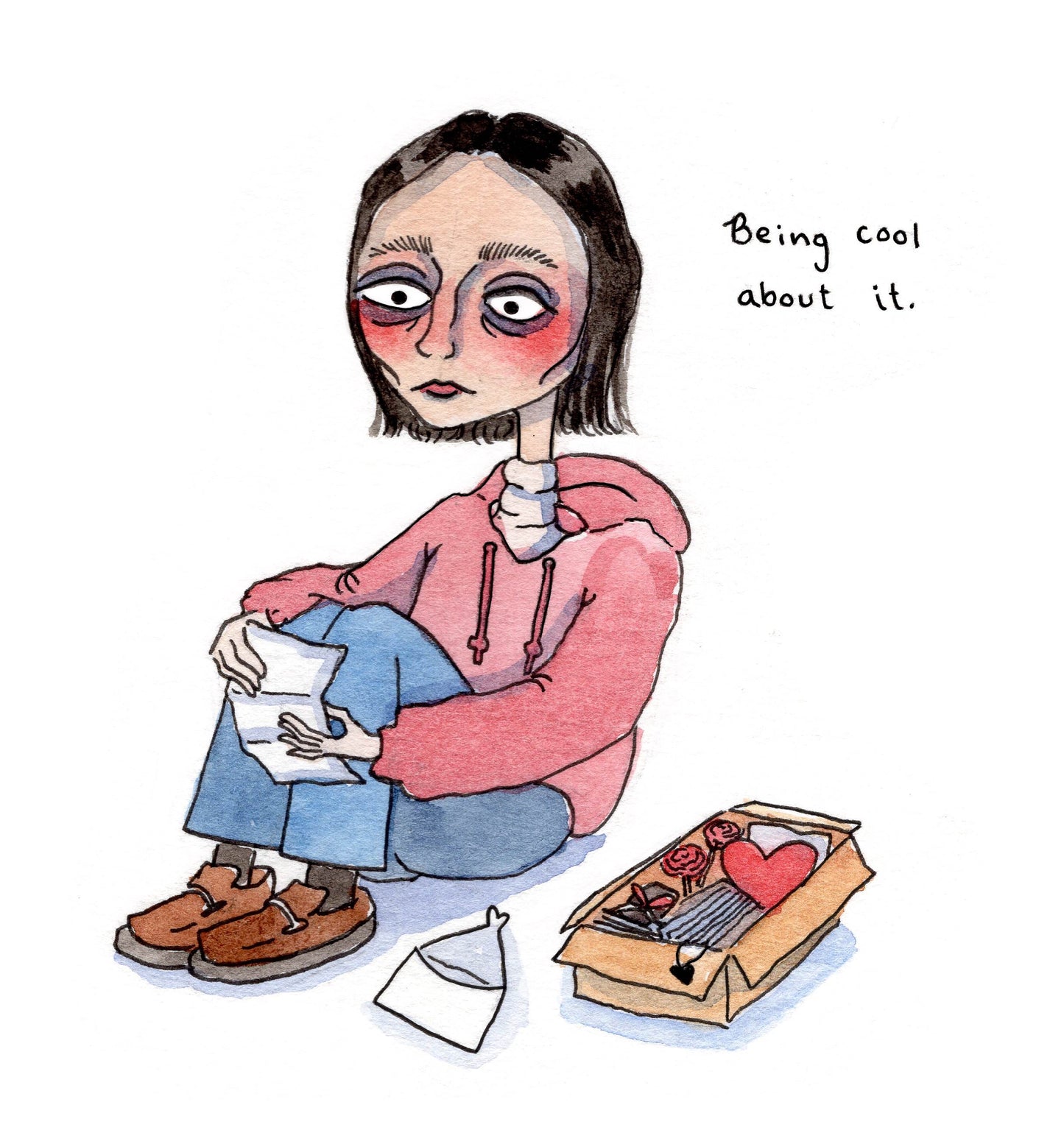 "Being cool about it" Art Print