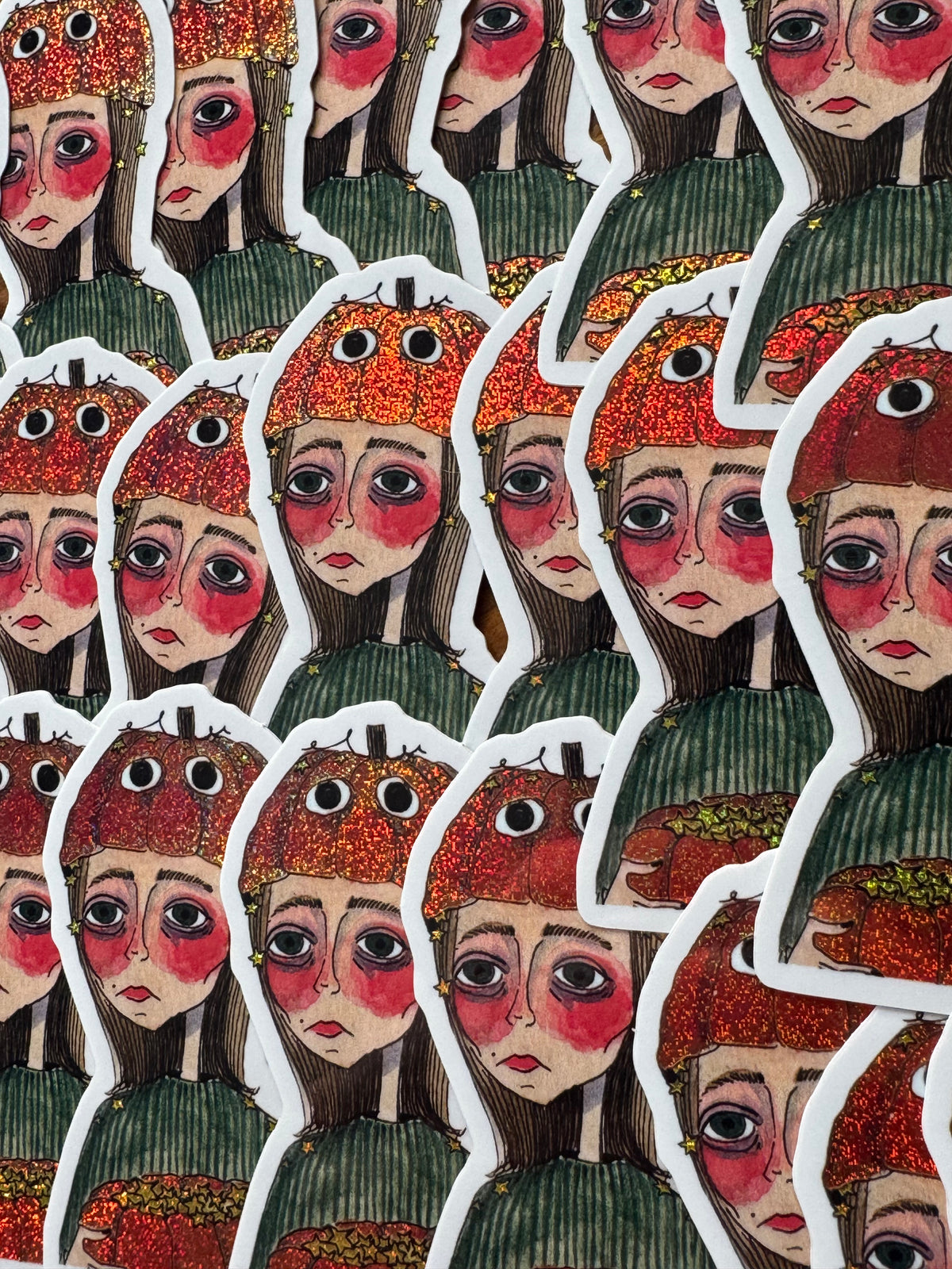 "Halloween on the Brain" Sticker