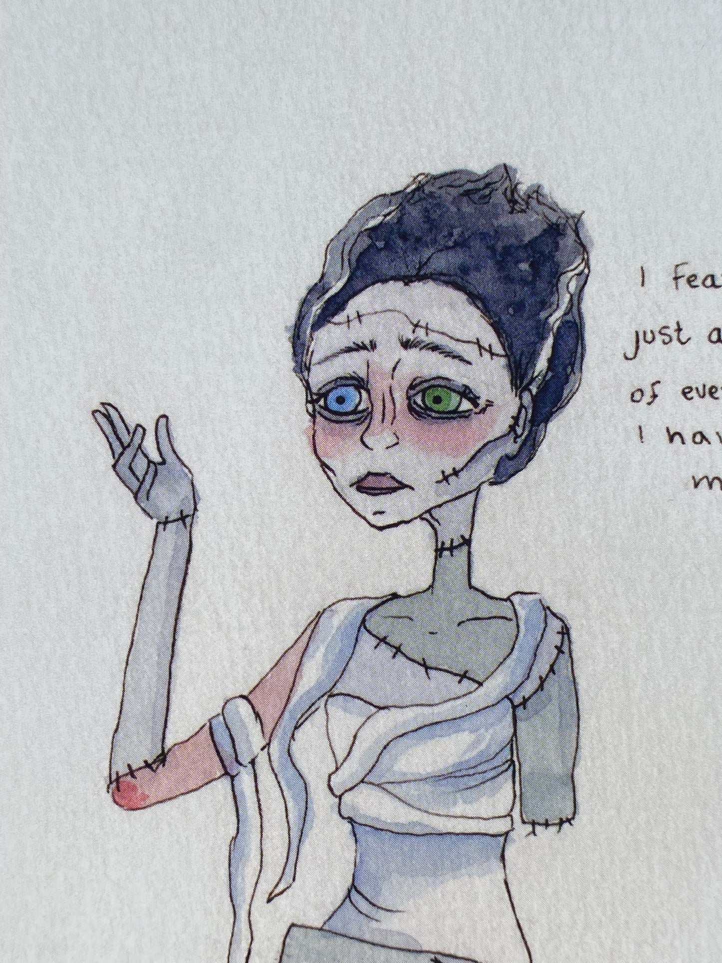 "Bride of Frankenstein" Art Print