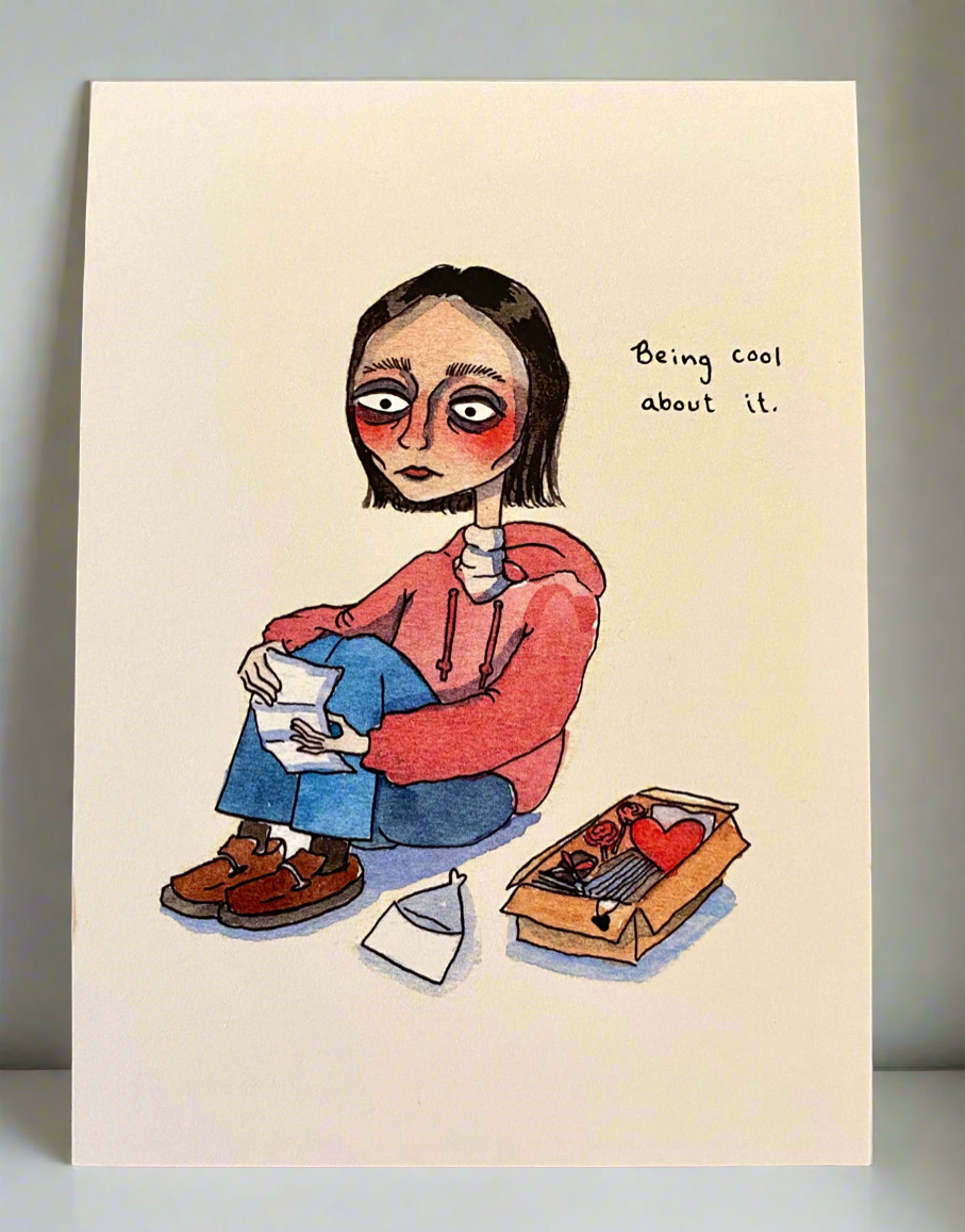 "Being cool about it" Art Print