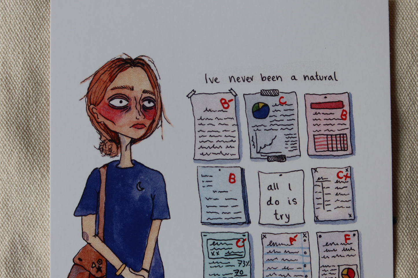 “I've never been a natural” Art Print