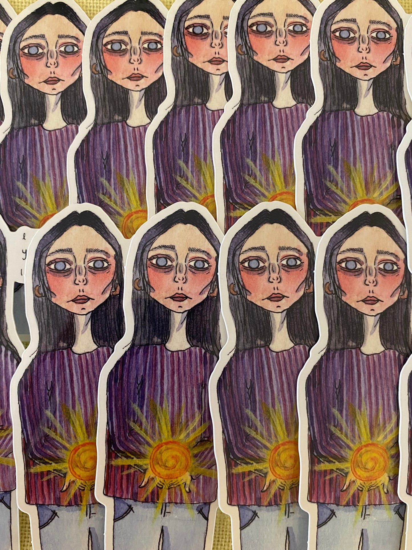 “Holding Up the Sun” Sticker