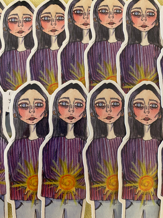 “Holding Up the Sun” Sticker