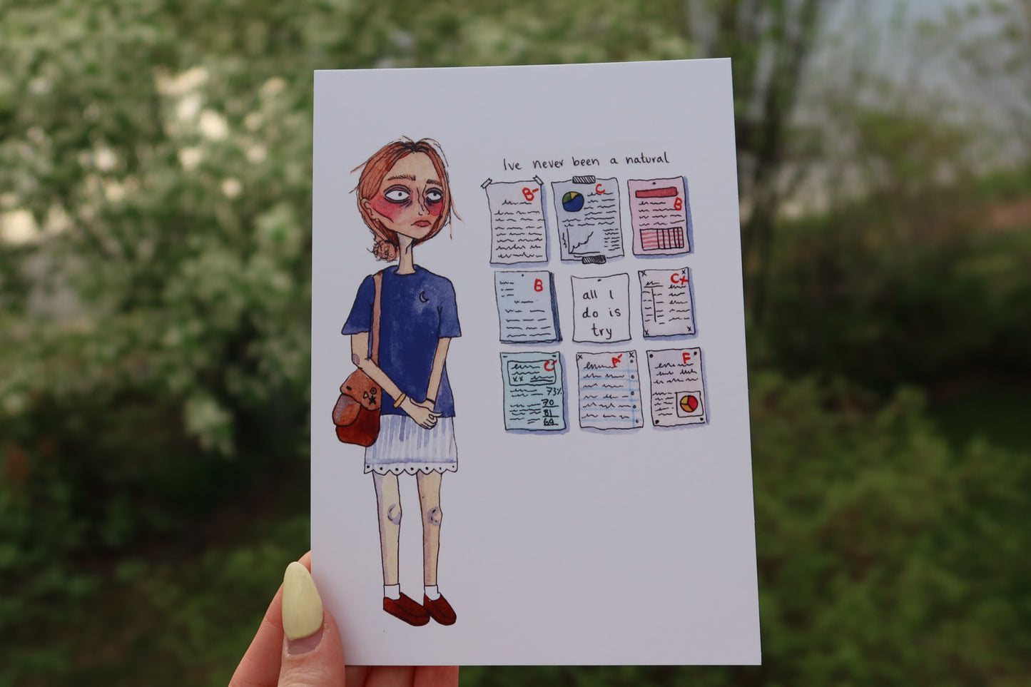 “I've never been a natural” Art Print