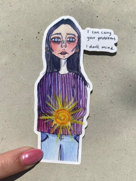 “Holding Up the Sun” Sticker
