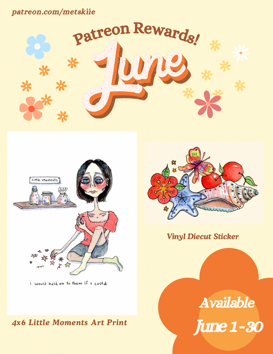 June Art Print and Sticker Bundle