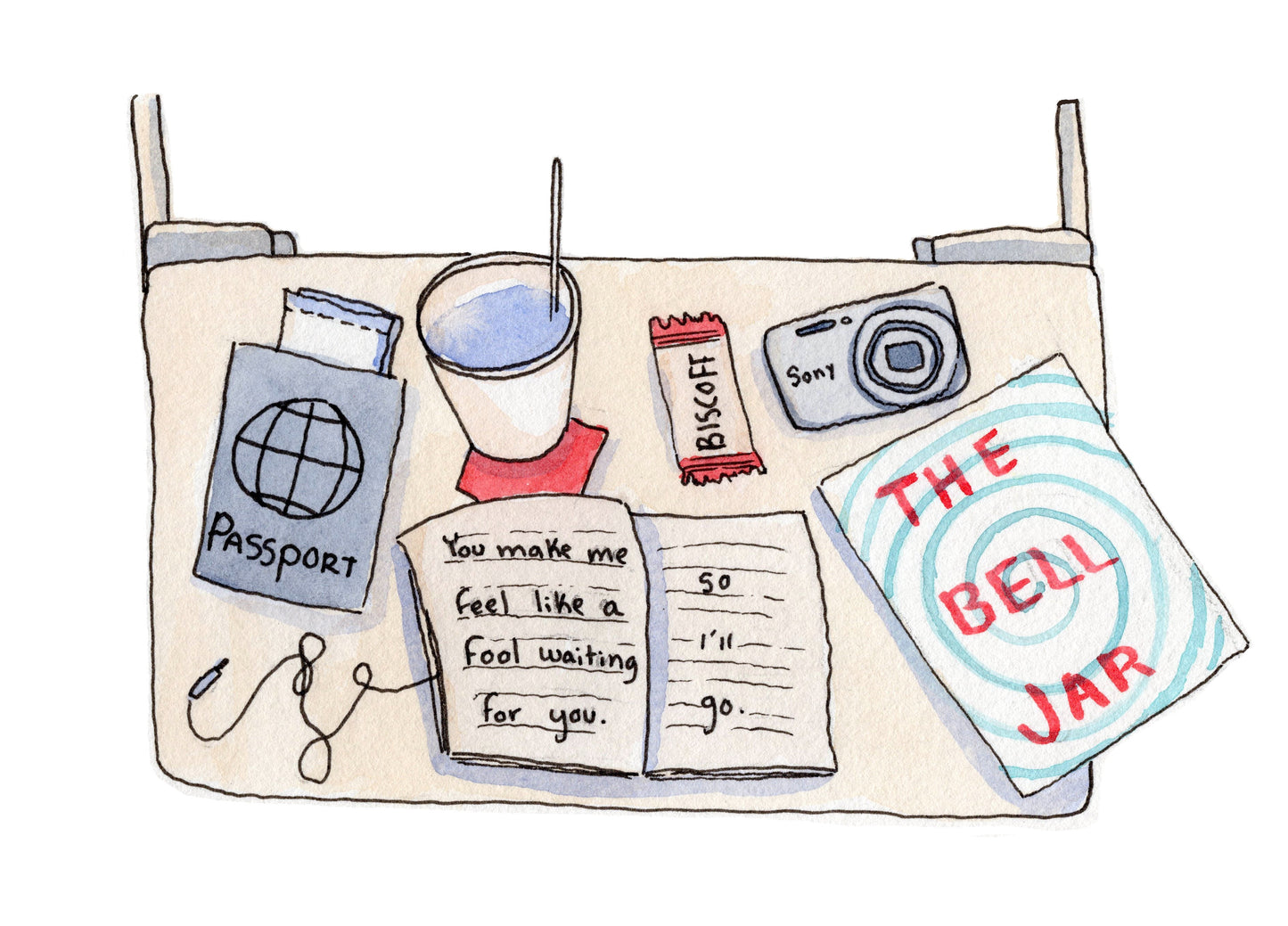 "Plane Tray" Sticker