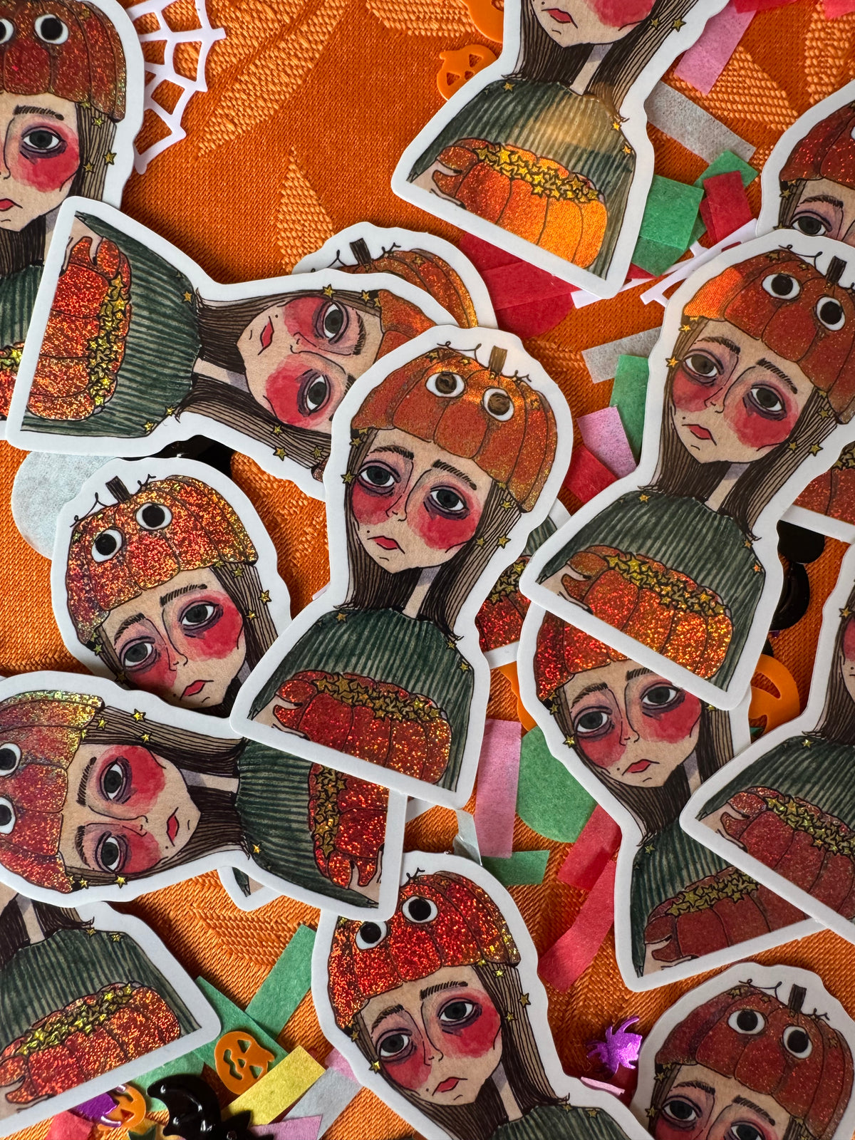 "Halloween on the Brain" Sticker