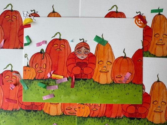 "Pumpkin Patch" Art Print