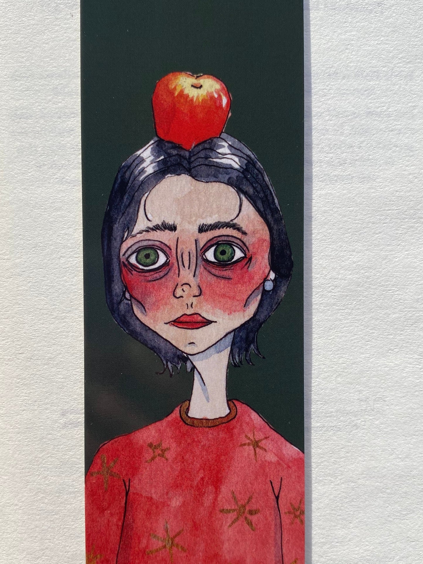 Red Remarkable Apple Bookmark