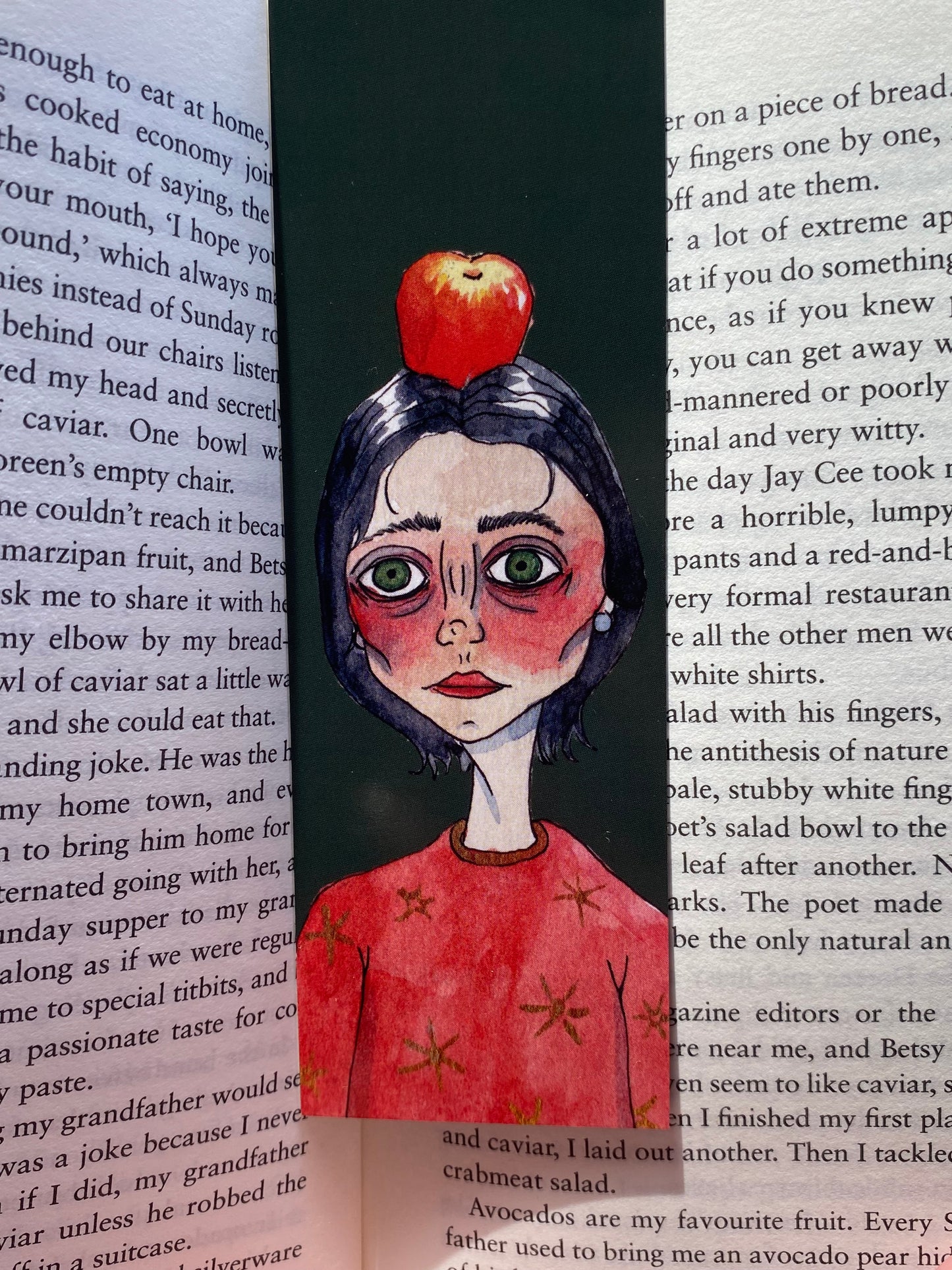 Red Remarkable Apple Bookmark