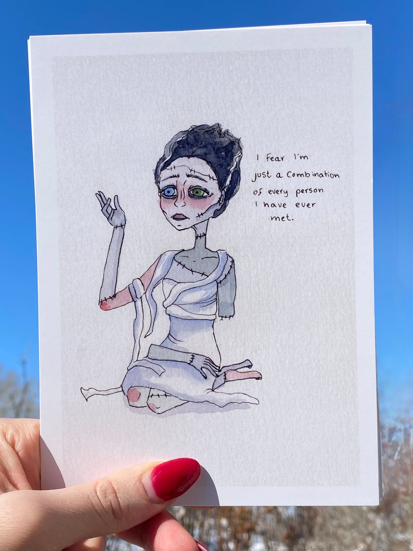 "Bride of Frankenstein" Art Print