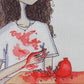 "Pomegranate Mess" Art Print