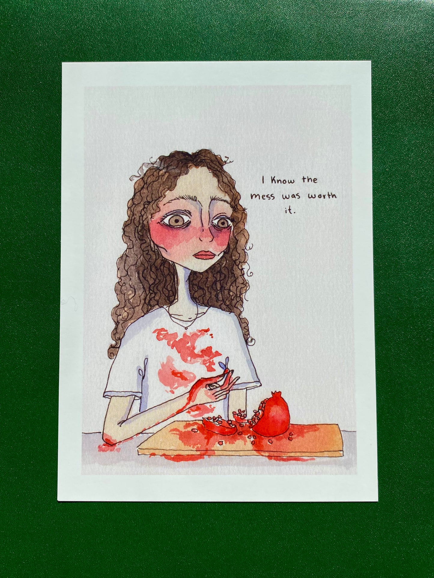 "Pomegranate Mess" Art Print