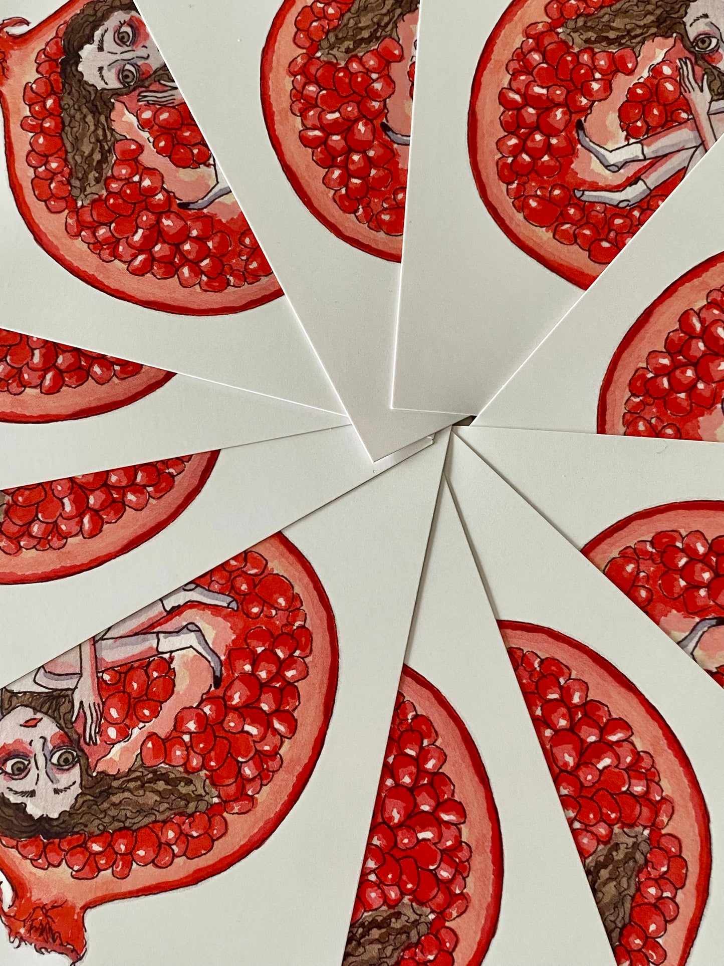 "Pomegranate Girl" Art Print