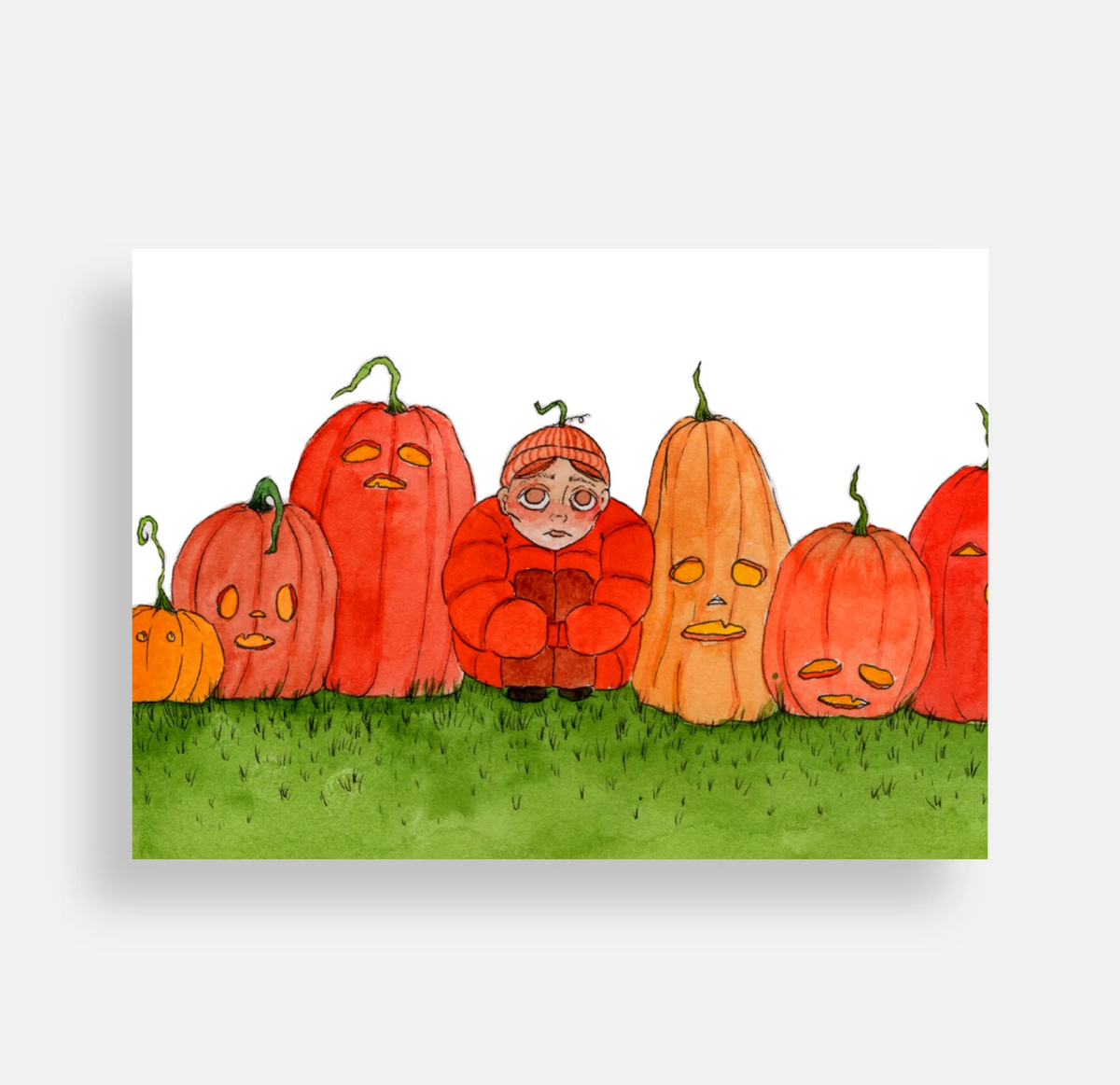 "Pumpkin Patch" Art Print
