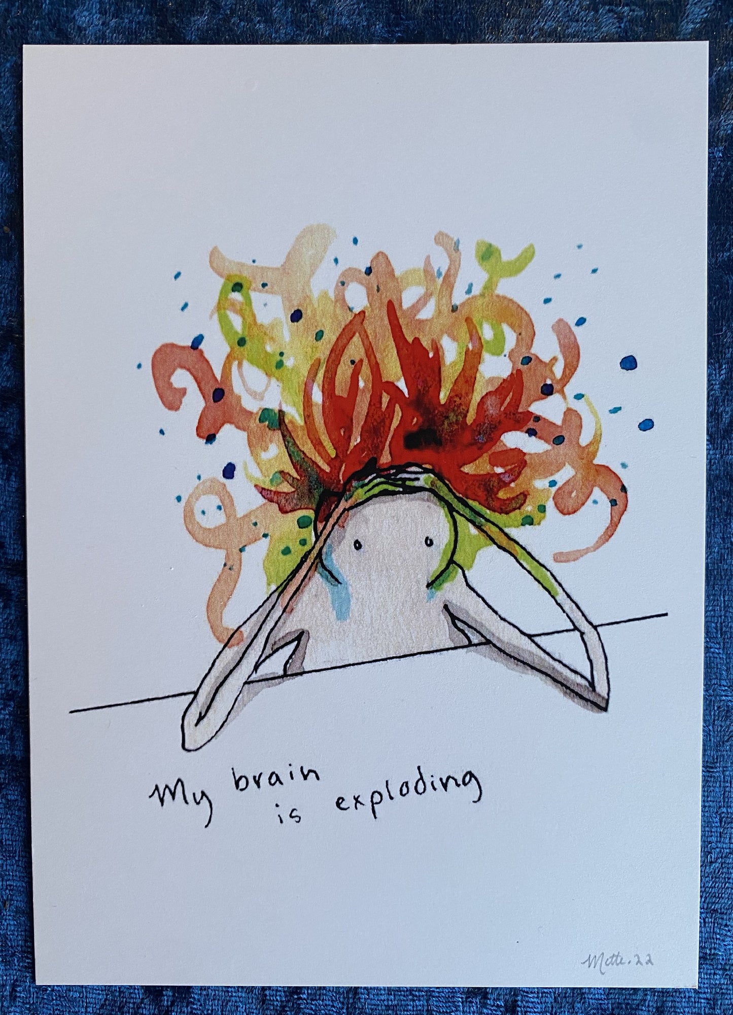 "My brain is exploding" Art Print